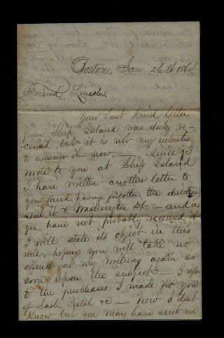 1864 Boston,  Ma - Civil War Letter To U.  S.  Colored Troops Officer - Abe Lincoln