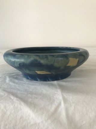 Art Deco Pottery - Peters & Reed,  Landsun Blue/tan (watercolor - Like) Flared Bowl