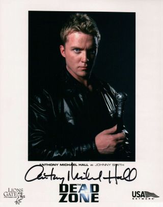 Anthony Michael Hall Signed Autographed 8x10 Photo Dead Zone Johnny Smith W/coa
