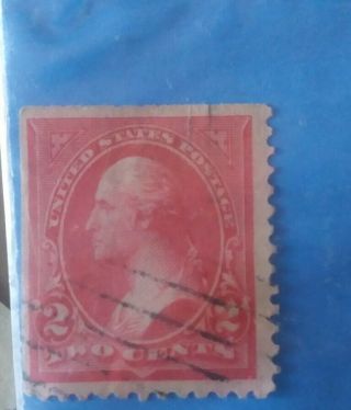George Washington Two Cent Usps Stamp Red (i Am Stupid To Not Have A Reserve)