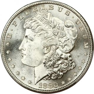 1880/79 - S $1 PCGS MS66 (VAM - 8,  80/79,  Medium S) - Morgan Silver Dollar 3