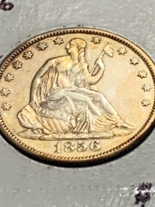 Rare Key,  Ms,  Bu 1856 - S Seated Liberty Half Dollar