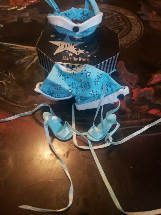 Ashton Drake Simply Gene No Doll Outfit Only Blue & White Top Bottom And Shoes