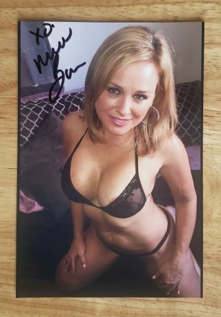 Michelle Baena Worn And Signed Black Lingerie Set With 6x4 Autograph Photo