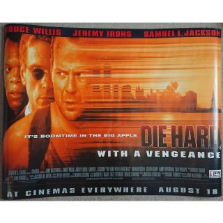 Die Hard With A Vengeance Official Uk Quad Movie Poster 40 " X 30 " / 101 X 76 Cm
