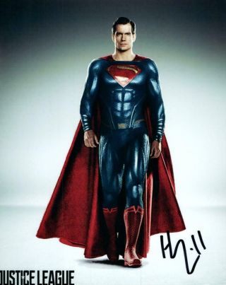 Henry Cavill Superman Signed 8x10 Picture Autographed Photo Pic And