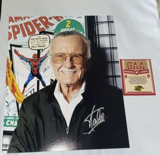 Stan Lee 8x10 Signed Photo Spider - Man Gaa