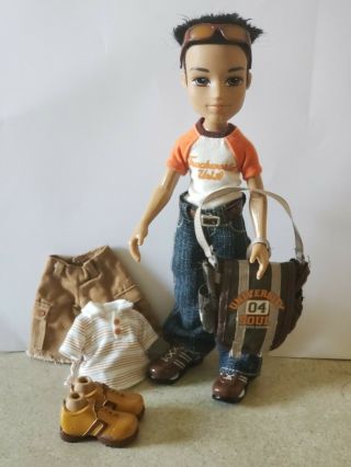 Bratz Boyz Funk Out Dylan 2nd Edition With Clothes Shoes Bag 2 Outfits Glasses