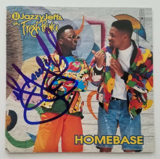 Dj Jazzy Jeff Signed Homebase Cd Booklet Fresh Prince Of Bel Air Legend Rad