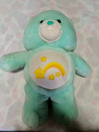 Care Bear Talking/light Up Wish Bear 14 " Plush Stuffed Animal 2003