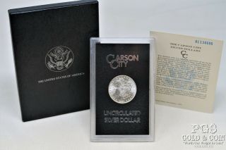 1881 - Cc Morgan $1 Silver Dollar Unc Carson City Gsa Silver Coin,  & Box 19913