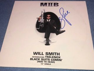 Will Smith Signed Autographed Men In Black Album Lp