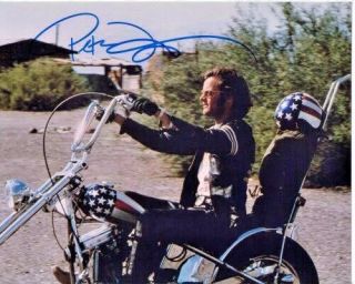 Peter Fonda Easy Rider Signed 8x10 Photo With