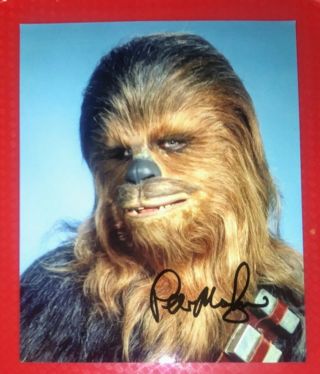 Peter Mayhew Hand Signed Autographed Photo 8 X 10 W/holo Star Wars