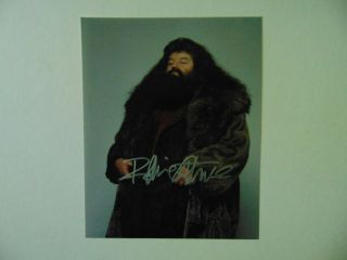 " Harry Potter " Robbie Coltrane Hand Signed 8x10 Color Photo