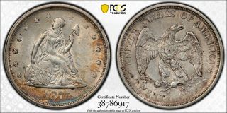 1875 S 20c Twenty Cent Piece Pcgs Ms 61 Uncirculated Toned Us Type Coin