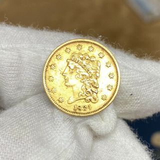1834 $2.  5 Early Gold Classic Head Bu/unc Choice - Rare