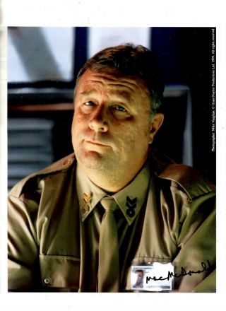 Mac Mcdonald As Captain F.  Hollister Signed 8x10 Photograph Red Dwarf With