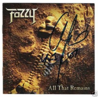 Chris Jericho Signed Fozzy All That Remains Cd Y2j Wwe