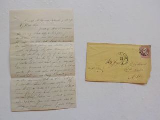 Civil War Letter 1863 2nd Louisiana Camp Williams Baton Rouge Orleans Cover