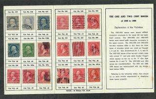 Us Stamps Tasco Booklet,  Envelope T1 1890 - 1898 2ct Issues