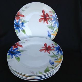 Set Of 6 Dinner Plates In Bella By Corsica 10 5/8 " Wide
