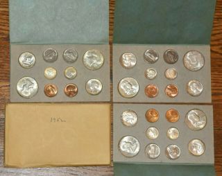 1952 P D S Us Uncirculated 30 Coin Double Set Holders