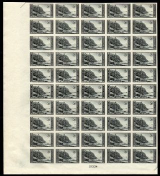 762 Farley Spec Printing " 7c National Park " Sheet Of 50,  Nh