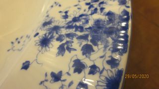 Pristine Royal Albert Fine China Dainty Blue oval Serving Platter 15.  5” 2