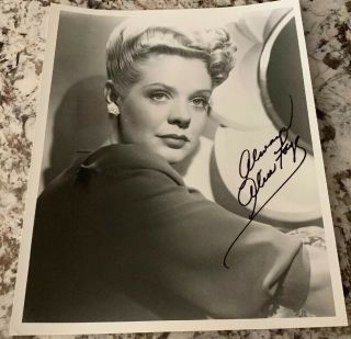 8 X 10 Stunning Alice Faye Autograph Signed Photo
