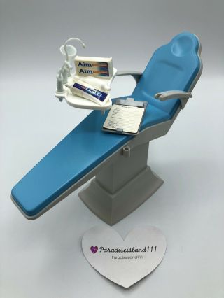 1997 Barbie Doll Dentist Chair & Accessories - Toothpaste Brush Tools