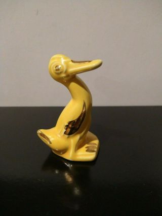 Vintage Homer Laughlin Harlequin Maverick Yellow Duck Fiesta Pottery Gold Trim