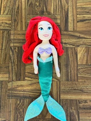 Disney Store Ariel Little Mermaid Soft Doll 12 " Plush Princess No Tags