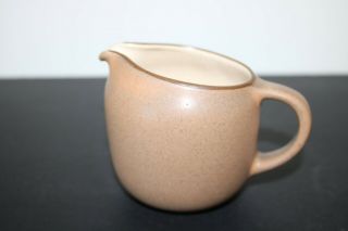 Edith Heath Vintage Mid Century Ceramic California Pottery Creamer Brown & Tan