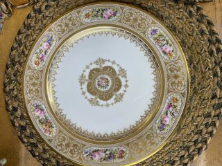 Wm Guerin & Co Limoges France Handpainted Plate Chateau De Trianon 9 "
