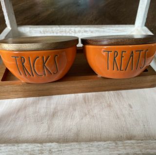 Rae Dunn Trick Or Treat Orange Halloween 2020 Pinch Bowls Set Of 2