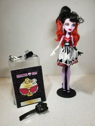 Monster High Frights Camera Action - Black Carpet " Operetta " Doll No Box