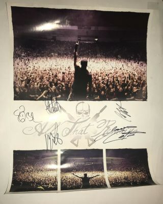 All That Remains Metal Band Real Signed Live 18x24 Collage Band Poster 2