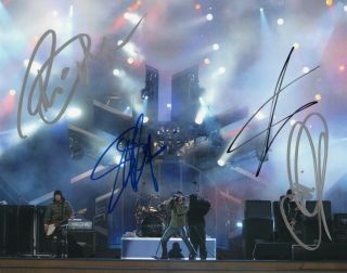 Creed Group Signed 8x10 Photo W/coa Creed My Own Prison Stapp Tremonti Flip 4