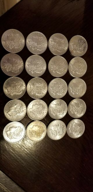 Morgan Dollar - Roll Of 20 Coins - Xf/au? Random Date/mint Mark,  See List.
