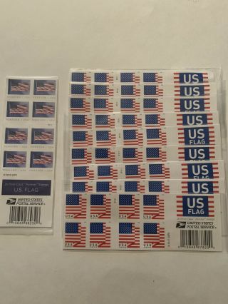 200 Forever Stamps 10 Books Of 20 Us Flag 2017/2018