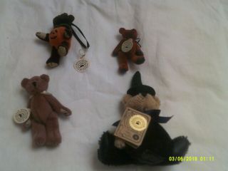 4 Boyds Bears - Tags - 1 Mohair,  3 T.  F.  Wuzzies