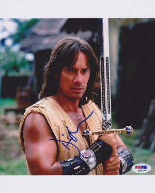 Kevin Sorbo Signed 8x10 Photo Hercules Xena Warrior Psa/dna Autographed