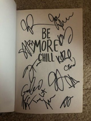Be More Chill Autograph Novel Musical