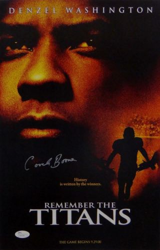 Herman Coach Boone Autographed 11x17 Remember The Titans Movie Poster - Jsa Auth