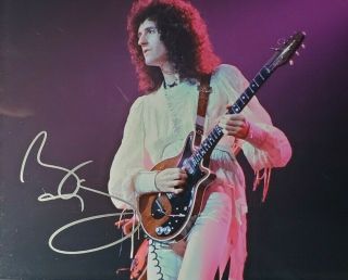 Brian May Hand Signed 8x10 Photo W/holo Queen