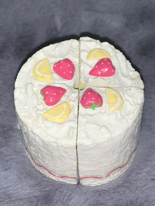 American Girl Doll Replacement Food 4 Piece Cake Dessert Birthday