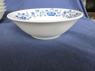Set of 7 vintage blue & white Japan Blue Danube Blue Onion China cereal bowls 3