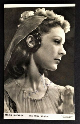 Signed By Moira Shearer.  May 1945 Photograph.  Sadler 
