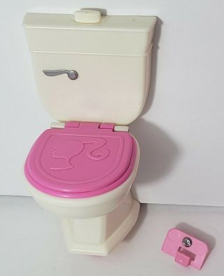 2008 2009 Barbie Dream House 3 Story Townhouse Toilet Replacement W Hardware